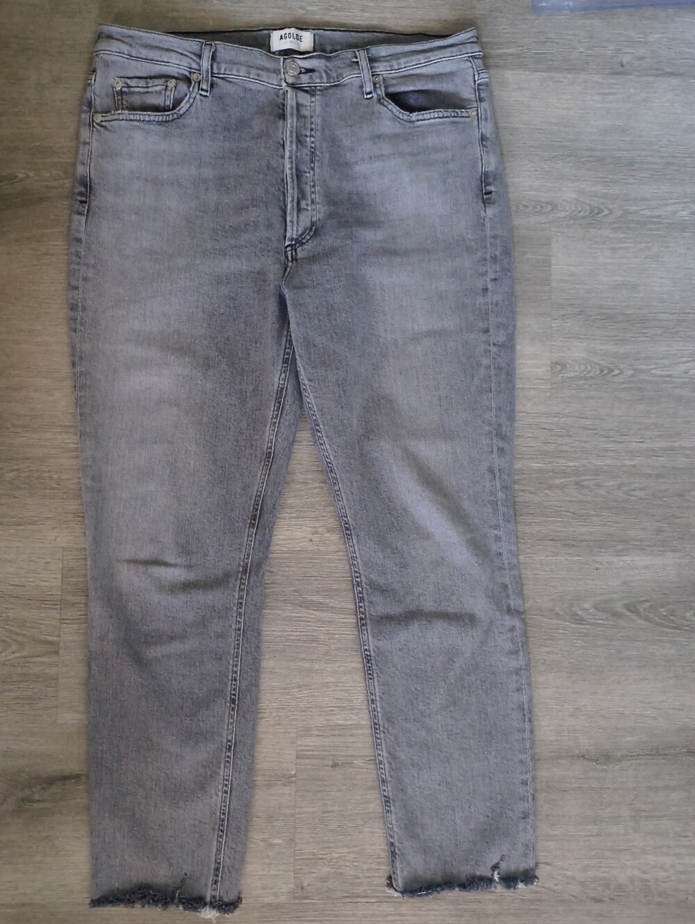 Agolde Nico Jeans Size 32 Grey Wash